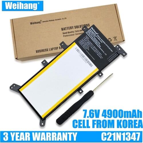 7.6V 37WH 4900mAh Weihang C21N1347 Laptop Battery For ASUS A555 A555L F554 F554L F555 F555L FL5500L FL5600L