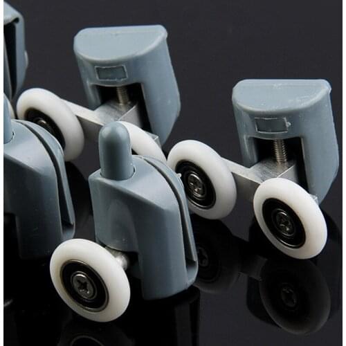 8* Shower Rooms Cabins Pulley &Shower Room Roller /Runners/Wheels/Pulleys Diameter 22MM (4double top +4 singel bottom )