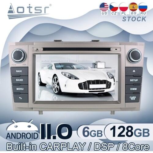 Android 11 For Toyota Avensis T27 2009 -2015 Car Radio GPS Navigation Multimedia Video Player Stereo Audio Head Unit CD Recorder