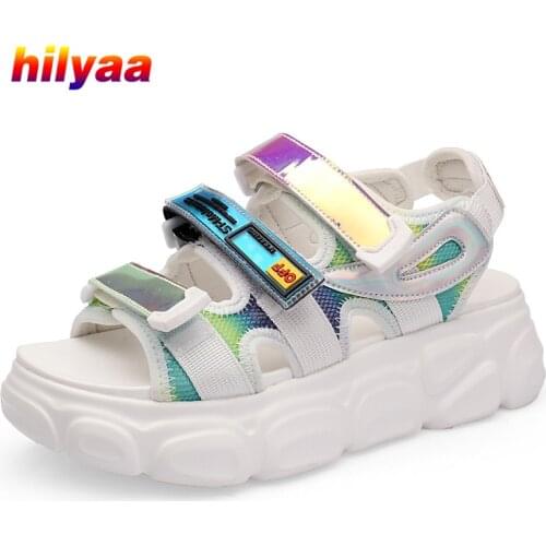 Platform Sandals Women Fashion Summer Beach High Heel Ladies Cool Breathable Comfortable Walking Shoes Sandalias Mujer 2020
