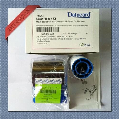 Datacard 534000-002 YMCKO color ribbon use for datacard sp35 id card printer replace of 552854-204 ribbon