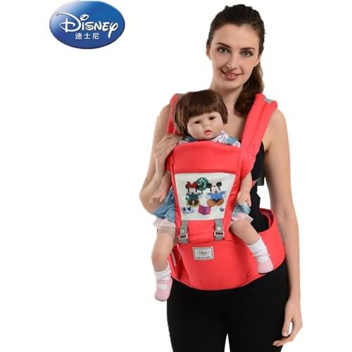 Disney Genuine Breathe Print Waist Stool Multi-function 3D Breathable Orange Strap Inported Fabrics Mother & Kids