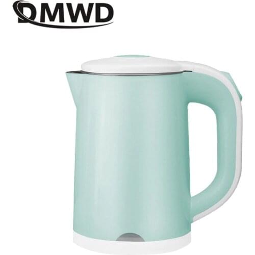 DMWD 0.6L Mini Electric Kettle 110V-220V Water Boiler For Business Trip Electric Water Jug 700W With 3 In 1 Universal Plug