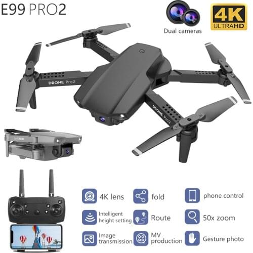 E99 Pro WIFI FPV drone With 4K HD Wide Angle Camera Foldable Altitude Hold Durable RC Drone Quadcopter Toy for drop shipping