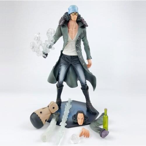 Anime ONE PIECE POP Admiral Aokiji Kuzan Action Figure Shanks PVC Excellent Model Removable Assemble Figurine Toy Collectibles