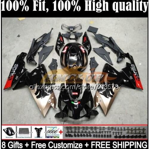 Injection For Aprilia RS-125 RS 125 RS4 54CL.128 RSV125 2006 2007 2008 2009 2010 2011 RS125 06 07 08 09 11 Fairings Stock black