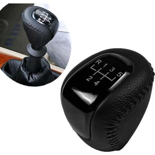 5 Speed Leather Car Gear Shift Knob For Buick Excelle Lacetti Nubira Daewoo 2008-2012 / Chevrolet AVEO POMO 2009-2013 /Fiat