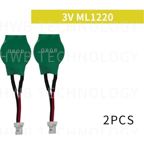 2pcs/lot for Varta Germany imported 3v ML1220 15mAh button lithium battery Rechargeable batteries with line Free shipping
