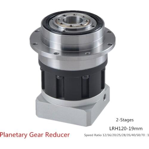 LRH120-19mm Planetary Gear Reducer 10 Arcmin Accuracy, Speed Ratio 12/16/20/25/28/35/40/50/70:1 for NEMA44 110mm Servo Motor