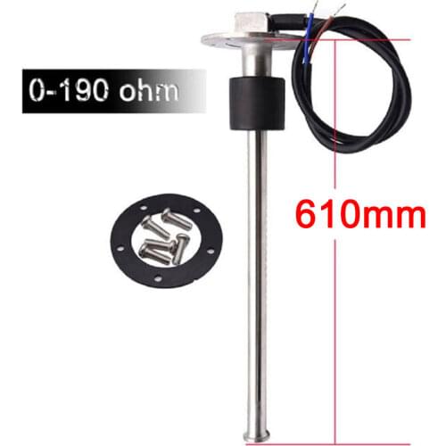 625mm 1225mm 1800mm 950mm 800mm Sensors Custom size 0~190 ohm/240~33 ohm Fuel & Water Level Gauge Sensor for Motorcycle Boat Car