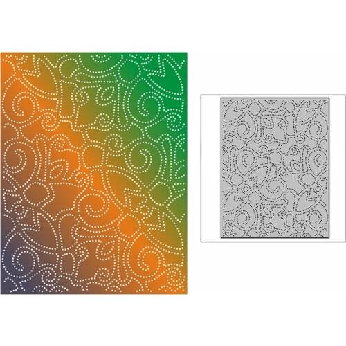 New Spotted Lace Stripe Background Plate Craft Embossing Mold 2021 Metal Cutting Dies for DIY Scrapbooking Album Card Making