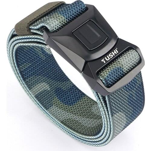 Official genuine tactical belt metal buckle military belt soft real nylon sports accessories christmas gift for men BLL2035