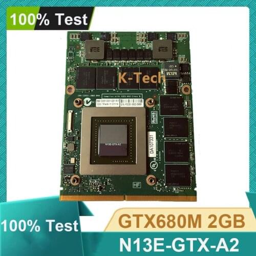 Original GTX680M GTX 680M N13E-GTX-A2 VGA GPU Graphic Card Video Display Card For DELL Alienware M15X M17X M18X R1 R2 R3 R4 2GB