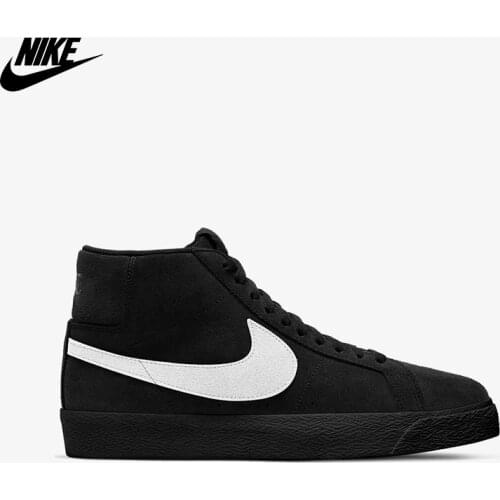 Original Nike SB Zoom Blazer Mid 'Black White' Unisex Sports Shoes 864349-007 Nike Unisex Men 'S Women 'S Sneaker
