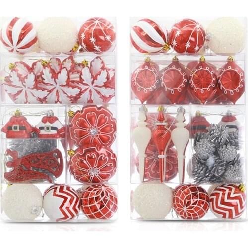 10pcs 8cm Adornos Navidad 2022 Natal Plastic Green Christmas Ball Christmas Tree Pendant Ornaments