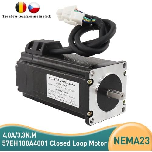 Nema23 Closed Loop Servo motor Stepper Motor 57EH100A4001 57X100mm for 3D Printer Robot Foam Plastic Meta