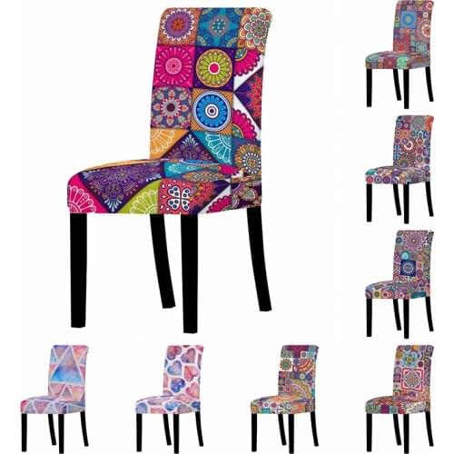 Modern Home Chair Cover Universal Size Elastic Chair Cover Spandex Chair Covers Kitchen Chair Protective Cover 9 Colors
