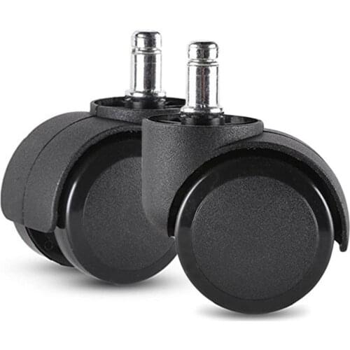 2 Inch Chair Caster Wheel Universal Office Chair Wheels Replacement Polyurethane Roller Wheel Safe Rollers Furniture Hardware