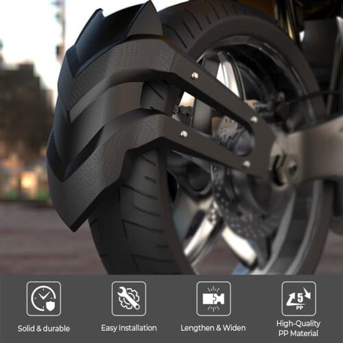 Universal Motorcycle Rear Fender Wheel Cover Mudguard Bracket Fender Splash Guard Rear Mud Guard PP Moto Motorcycle Accessories