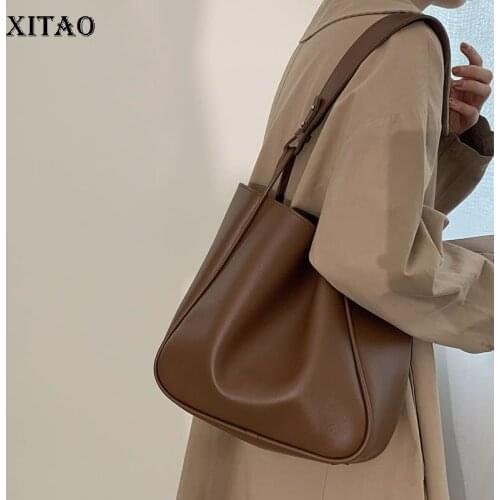XITAO Vintage Shoulder Bags Patchwork Plus Size Goddess Fan Casual Style Loose 2021 New Trendy Fashion Underarm Bag GWJ0165