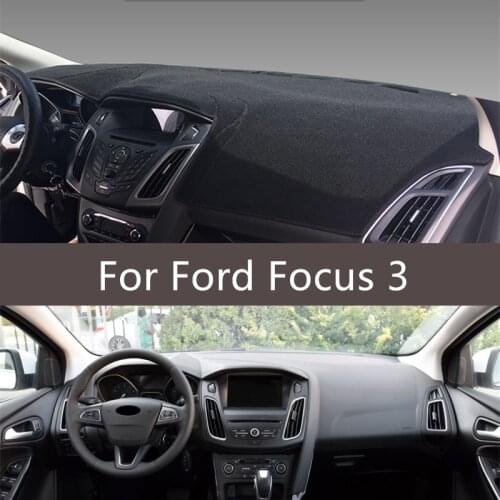 For LHD Ford Focus 2 3 2017 2016 2015 2014 2013 2012 2011 2010 2009 Car Dashboard Cover Mat Protect Pad Cover Car Accessories