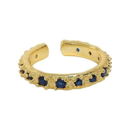 SHANICE S925 sterling silver open ring Delicate Style Jewelry Dazzling CZ Girl Party Elegant Accessories Daily Wearable Ring Ann