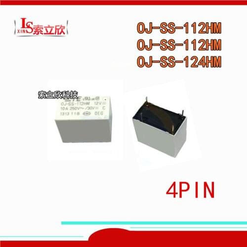 10PCS/LOT New relay OJ-SH-105LM OJ-SH-112LM OJ-SH-124LM OJ-SS-105LM OJ-SS-112LM OJ-SS-124LM OJ SS 124LM 3A 4PIN