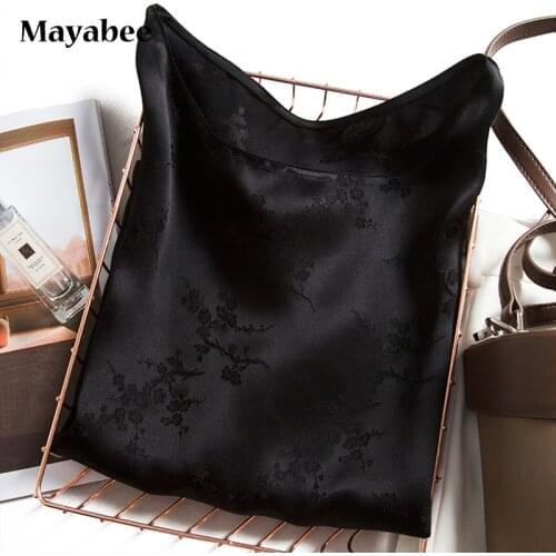2021 Spring And Summer New Light Luxury Jacquard Satin Heavy Mulberry Silk Drop Shoulder Sleeve Short Sleeve T-shirt Womens Top
