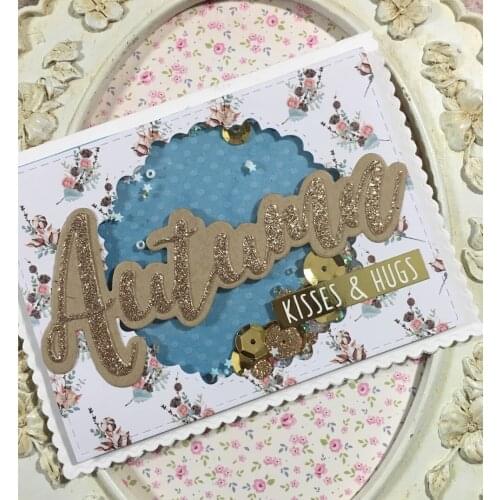 AlinaCraft METAL CUTTING DIES cut alphabet shadow letter autumn Scrapbooking paper craft handmade card album punch art cutter