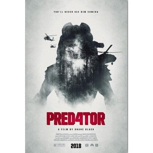 More style Alien vs Predator Movie Art Film Print Silk Poster Home Wall Decor 24x36inch