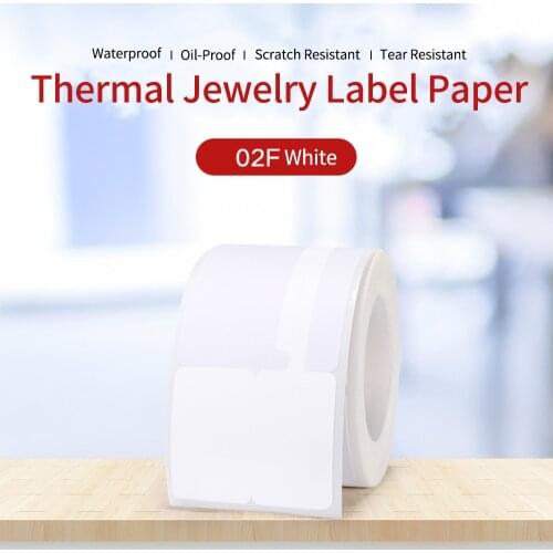100 Sheets 25x75mm/roll Label Paper Thermal Printing Paper Roll Price Label Paper Tear Resistant for B3S/B11/B21 Thermal Printer