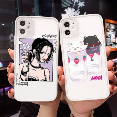 Oosaki Phone Case For iPhone 12 11 Mini Pro XR XS Max 7 8 Plus X Matte transparent White Cover