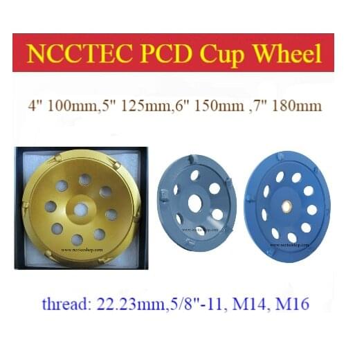 4'' 5'' 6'' 7'' diamond PCD Grinding Cup Wheel Epoxy Glue Mastic Paint Removal | 100mm 125mm 150mm 180mm remove surface Rubber