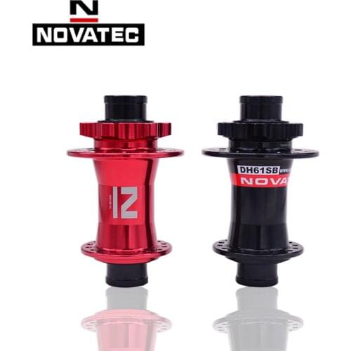 Novatec DH61SB Mtb Disc Brake 32 Holes Bicycle Hub DH Thru Axle Downhill Mountain Bike Front Hubs 20X110mm 2 Bearings