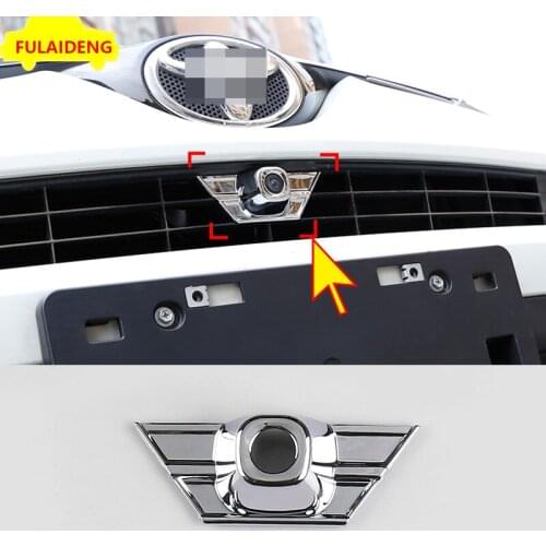 For Toyota RAV4 2016-2018 ABS Chrome Front Grille camera Cover Trim Molding car styling accessories