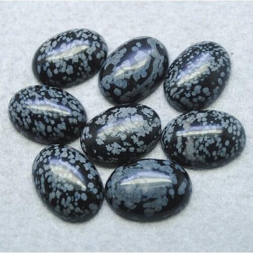 10PCS Nature Snowfalke Obbistan Stone Cabochons NO hole Size 18X25MM Oval Shape Loose Beads Accessries Free Shipping Wholesale