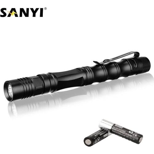 Mini Penlight LED Flashlight Torch Pocket Clip Pen Light Waterproof Portable Lantern AAA Battery Led For Night Fishing Hiking