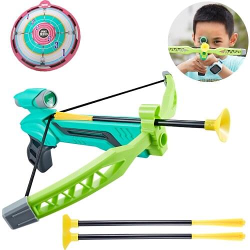 Children Bow Arrow Set Target Shooting Game Accurate Positioning Kids Bow Arrowhead Toy Set For Kids Summer Outdoor Activity
