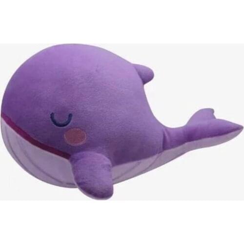 New Kpop Korean Bangtan Boys Cartoon Baby Plush Toys Purple Whale Dolphin Shaped Doll 25*30*18cm Fans Girls Gifts Top Quality