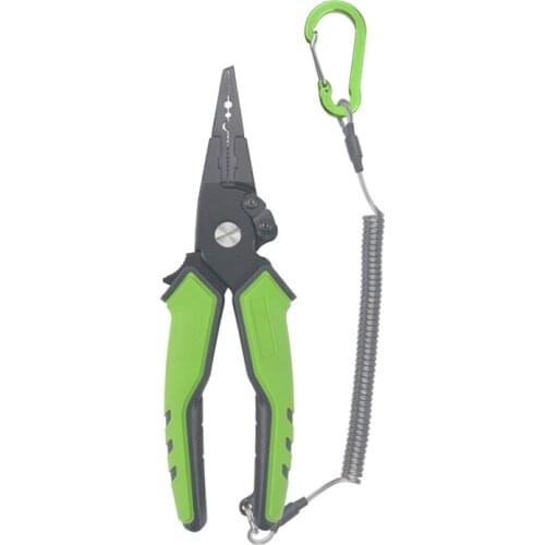 New Multifunction Fishing Pliers Hook Remover Line Cutter Self-locking Aluminum Alloy Fishing Plier Scissor Tool Tackle