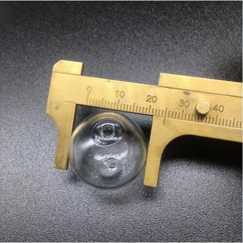 10pcs/lot 25mm European style tranparent crystal glass clear loose beads with 2 hole jewelry finding necklace pendants