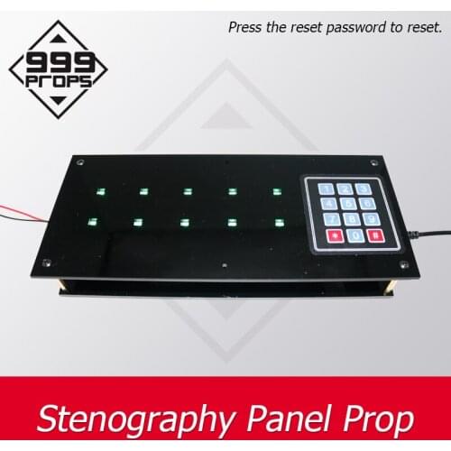 Stenography Panel Prop memory panel for live room escape enter correct password before countdown timer to unlock 999PROPS