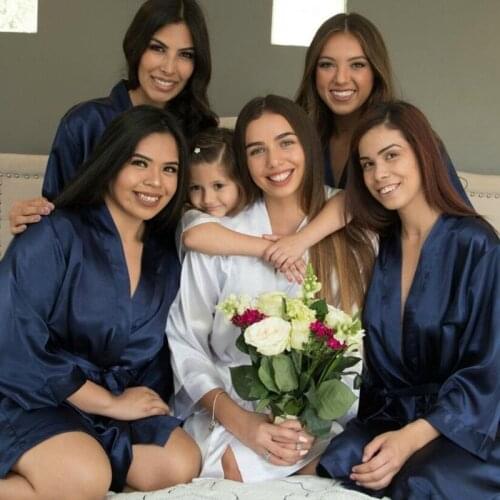 Mother Of The Bride/Groom Wedding Robe Women Party Bride Bridesmaid Robes Bachelorette Maid Of Honour Preparewear