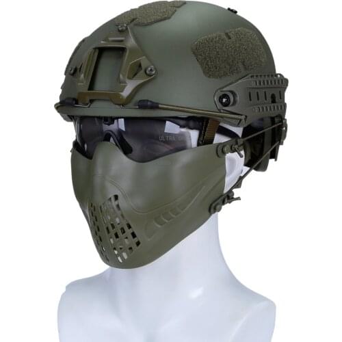 Tactical Military Mask Half Face Protective Hunting Shooting Airsoft Mask Paintball Cs Wargame Combat Training Masks