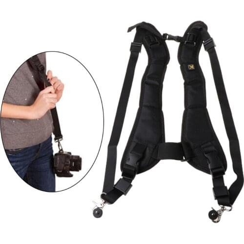 High Quality Double Dual Shoulder Camera Neck Strap Quick Rapid Sling Camera Belt for Digital SLR DSLR Canon Nikon Camera Belt