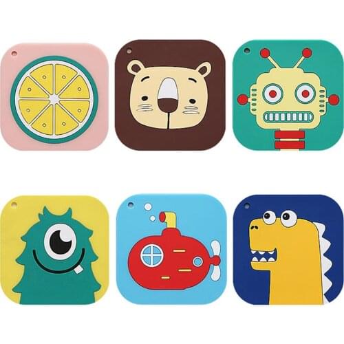 045 Cartoon antiskid washable heat insulation pad anti scalding pot pad Desktop Decoration