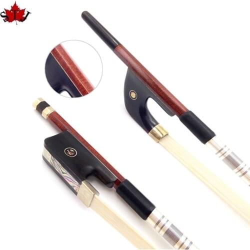 Strong profession France style Pernambuco Carbon fiber bass bow 3/4,copper mounted