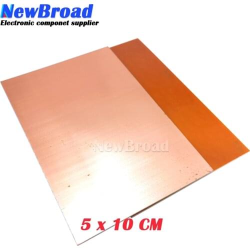 5 pcs PF PCB 5*10cm Single Side Copper Clad plate DIY PCB Kit Laminate Circuit Board 5x10cm 50x100x1.5mm