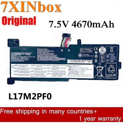 7XINbox 7.5V 4670mAh L17M2PF0 L17L2PF0 L17M2PF1 L17M2PF2 Original Laptop Battery For Lenovo IdeaPad 330 330G 15ARR 81D2005CUS
