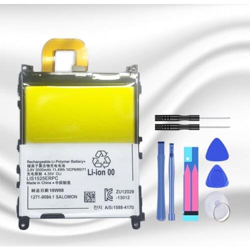 LIS1525ERPC 3.8V 3000mAh Replacement Battery For Sony Xperia Z1 L39H C6902 C6903 Rechargeable Battery with repair tools
